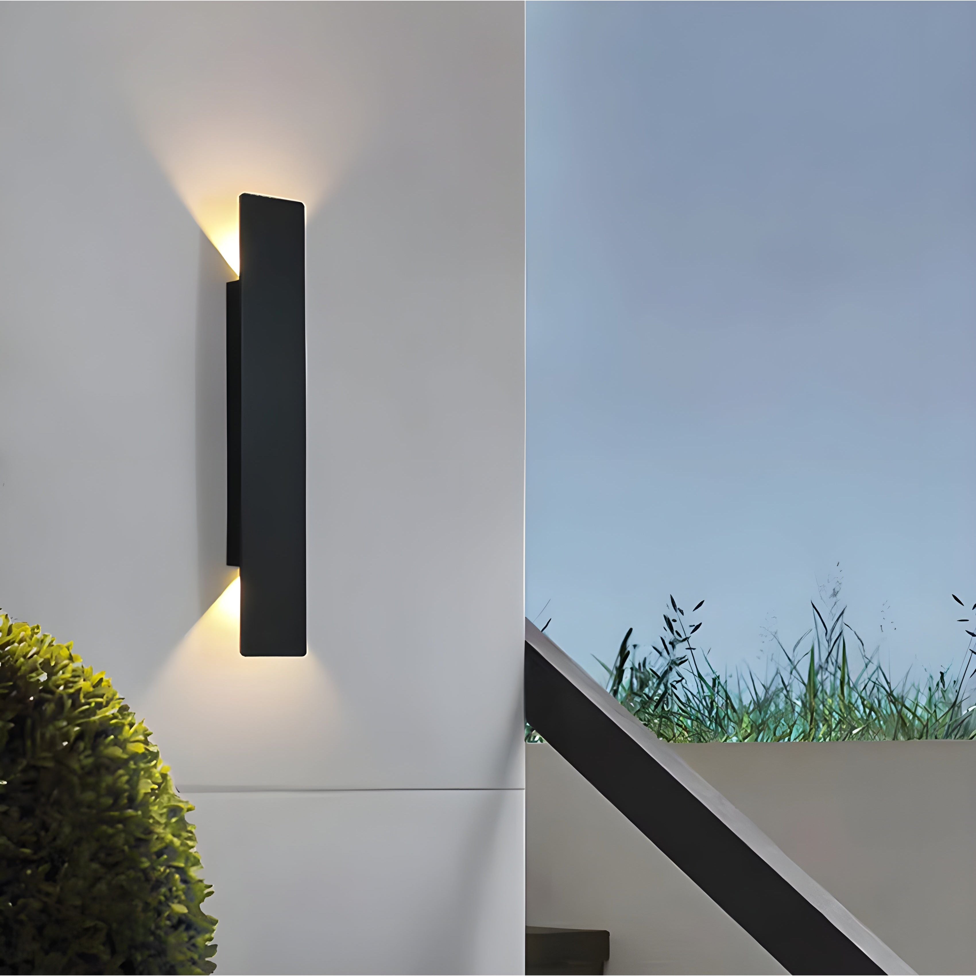 Moderne wetterfeste LED-Wandleuchte