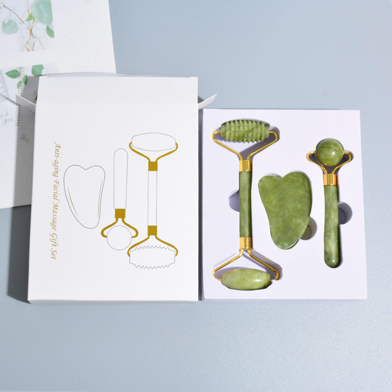 Radiant Jade Glow Gesichtsroller-Set