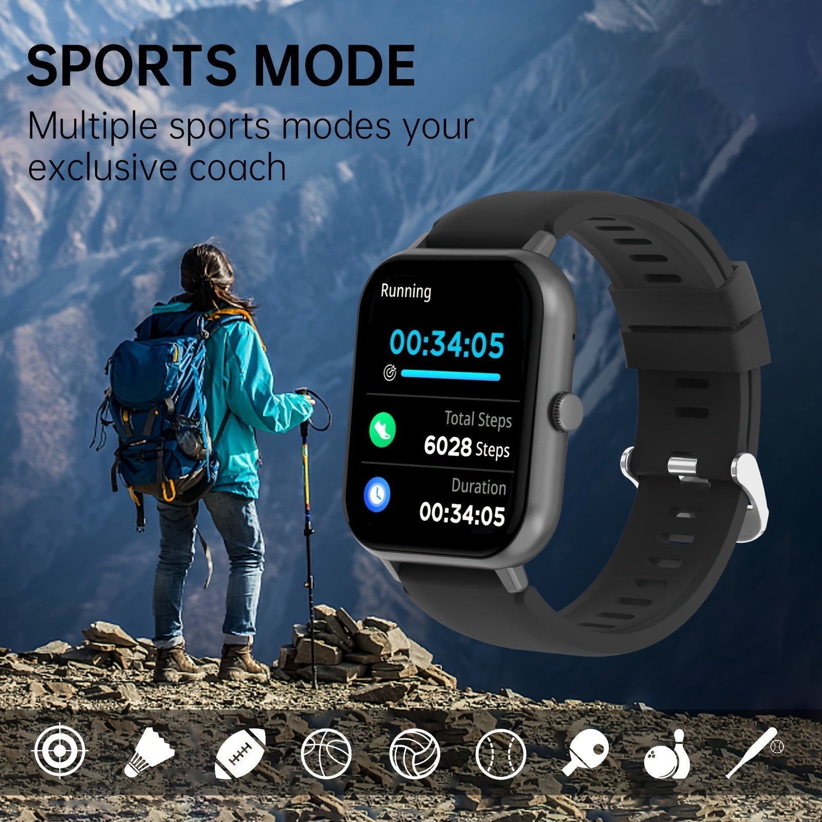 SmartStyle Connect - Multifunktionale Smartwatch mit Fitness-Tracker
