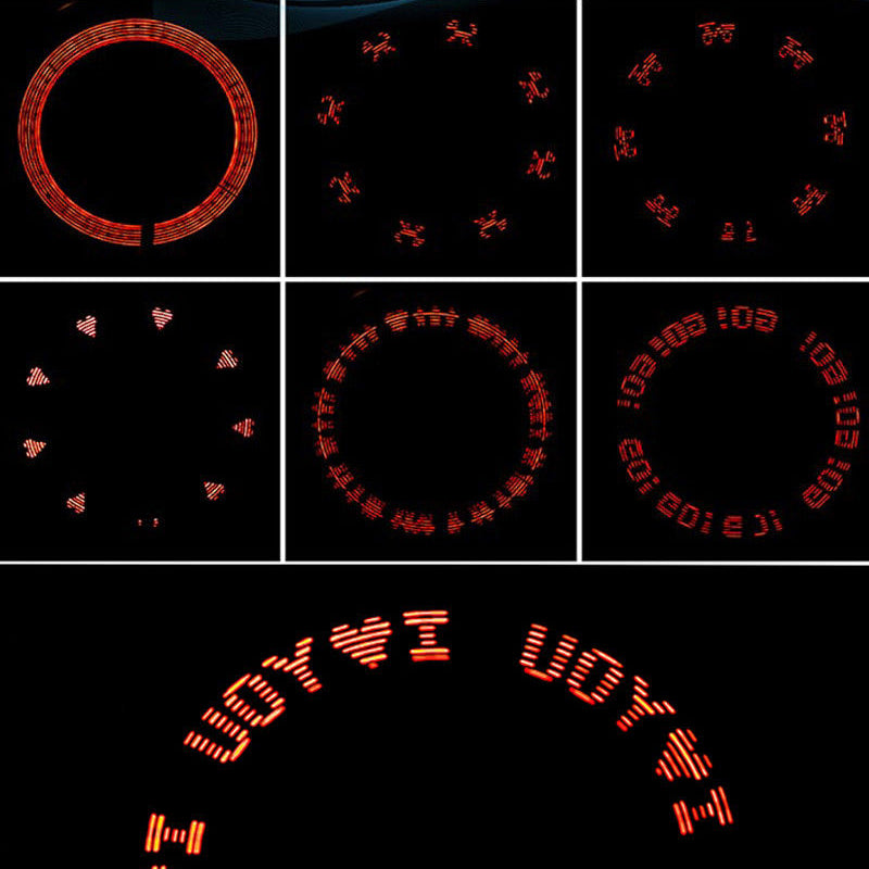 GlowRide - LED-Fahrrad-Reifenlichter