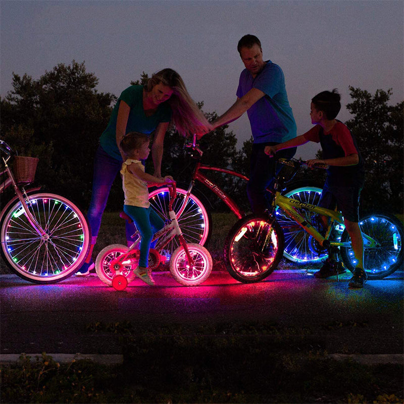 GlowRide - LED-Fahrrad-Reifenlichter