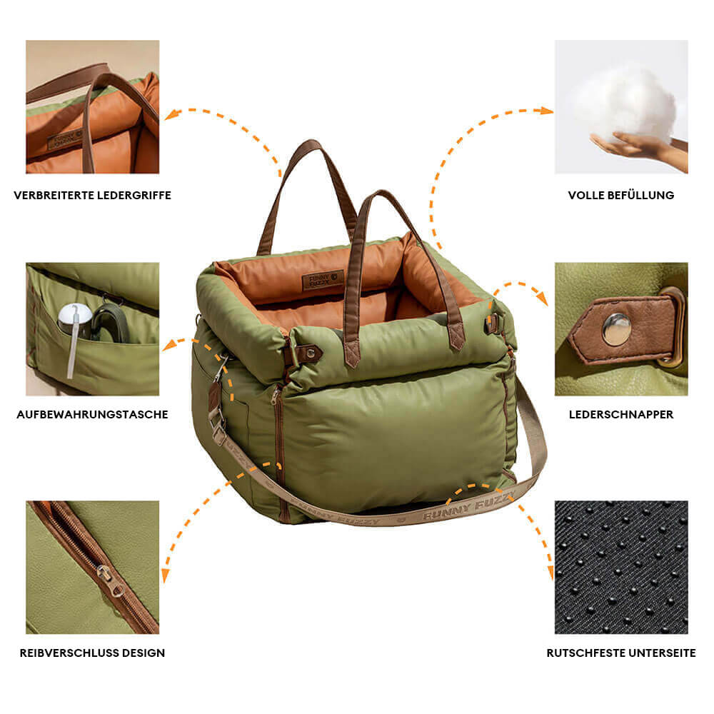 ComfortPaws - Auto-Hundebett