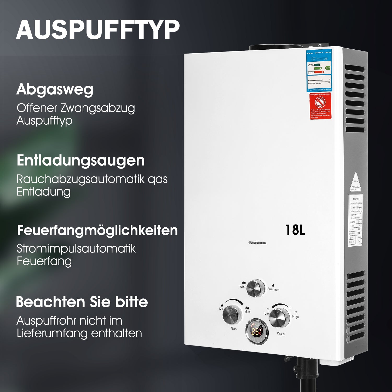 EverWarm – LPG-Warmwasserbereiter