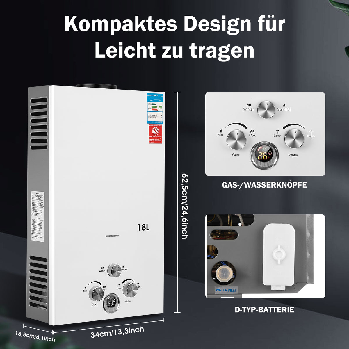 EverWarm – LPG-Warmwasserbereiter