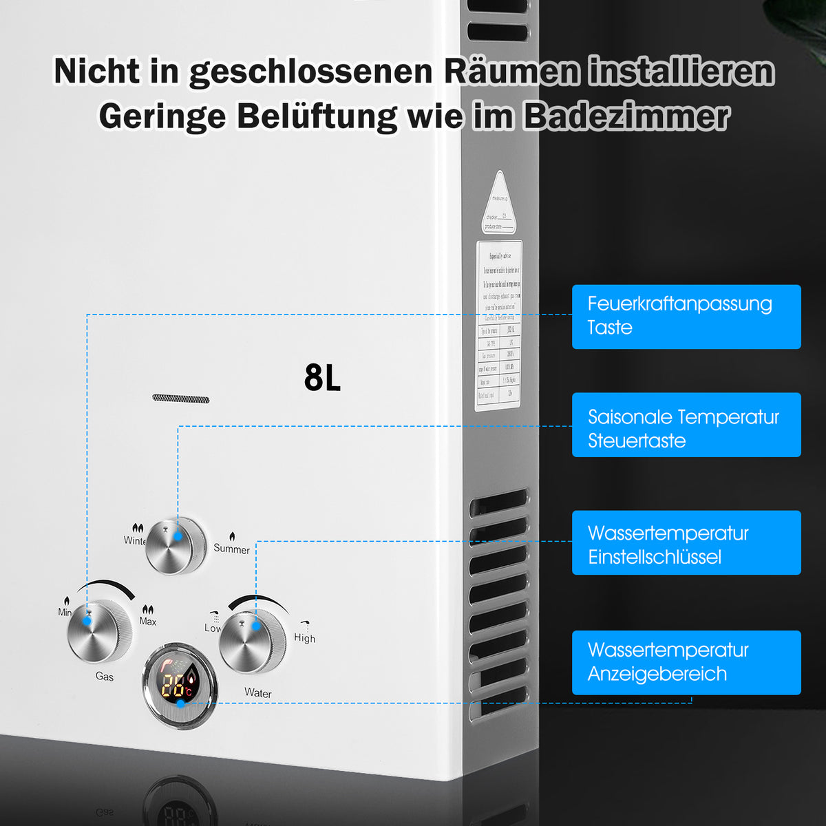 EverWarm – LPG-Warmwasserbereiter