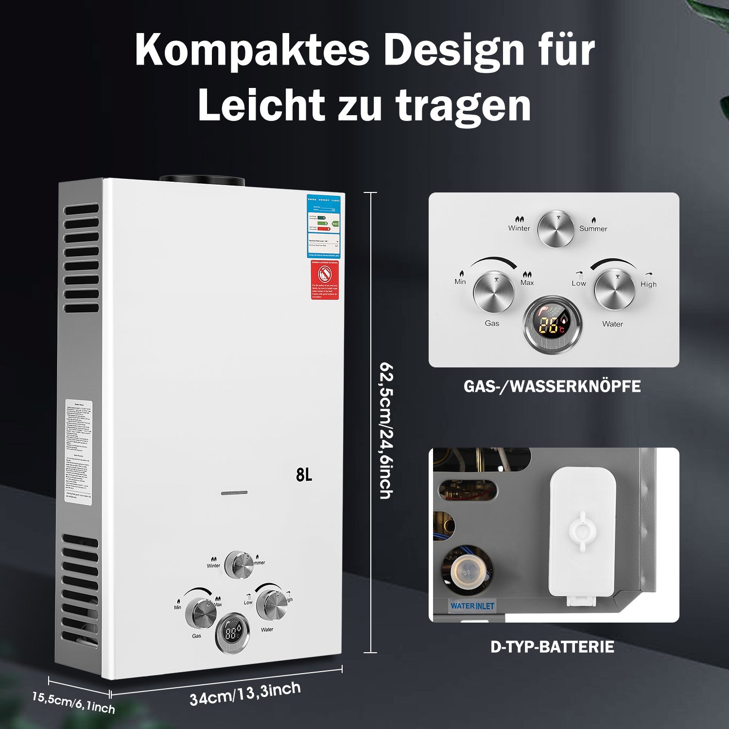 EverWarm – LPG-Warmwasserbereiter