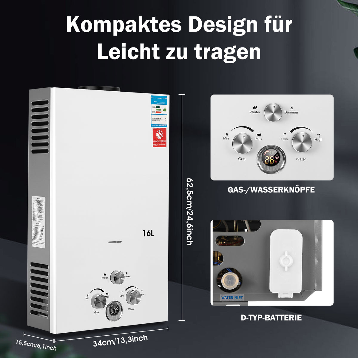 EverWarm – LPG-Warmwasserbereiter