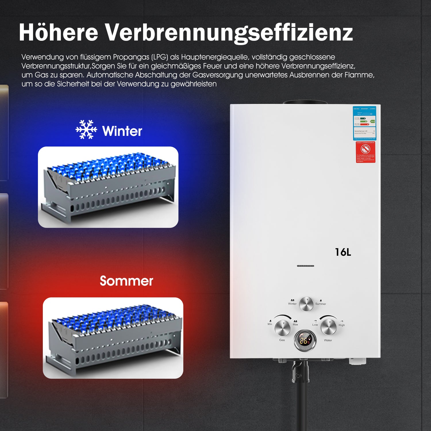 EverWarm – LPG-Warmwasserbereiter