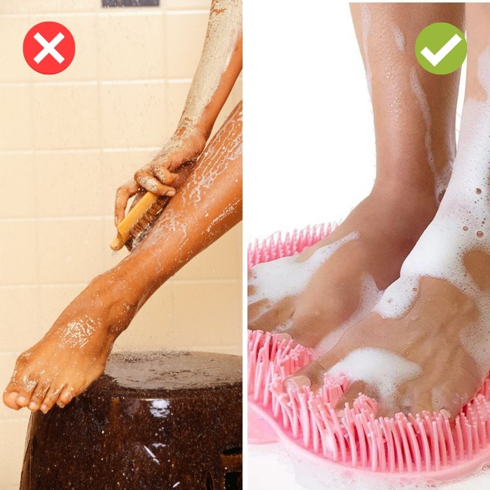 FreshReach - Rücken- und Fußschrubber für die Dusche