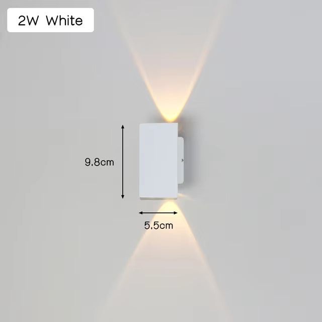 Moderne wetterfeste LED-Wandleuchte