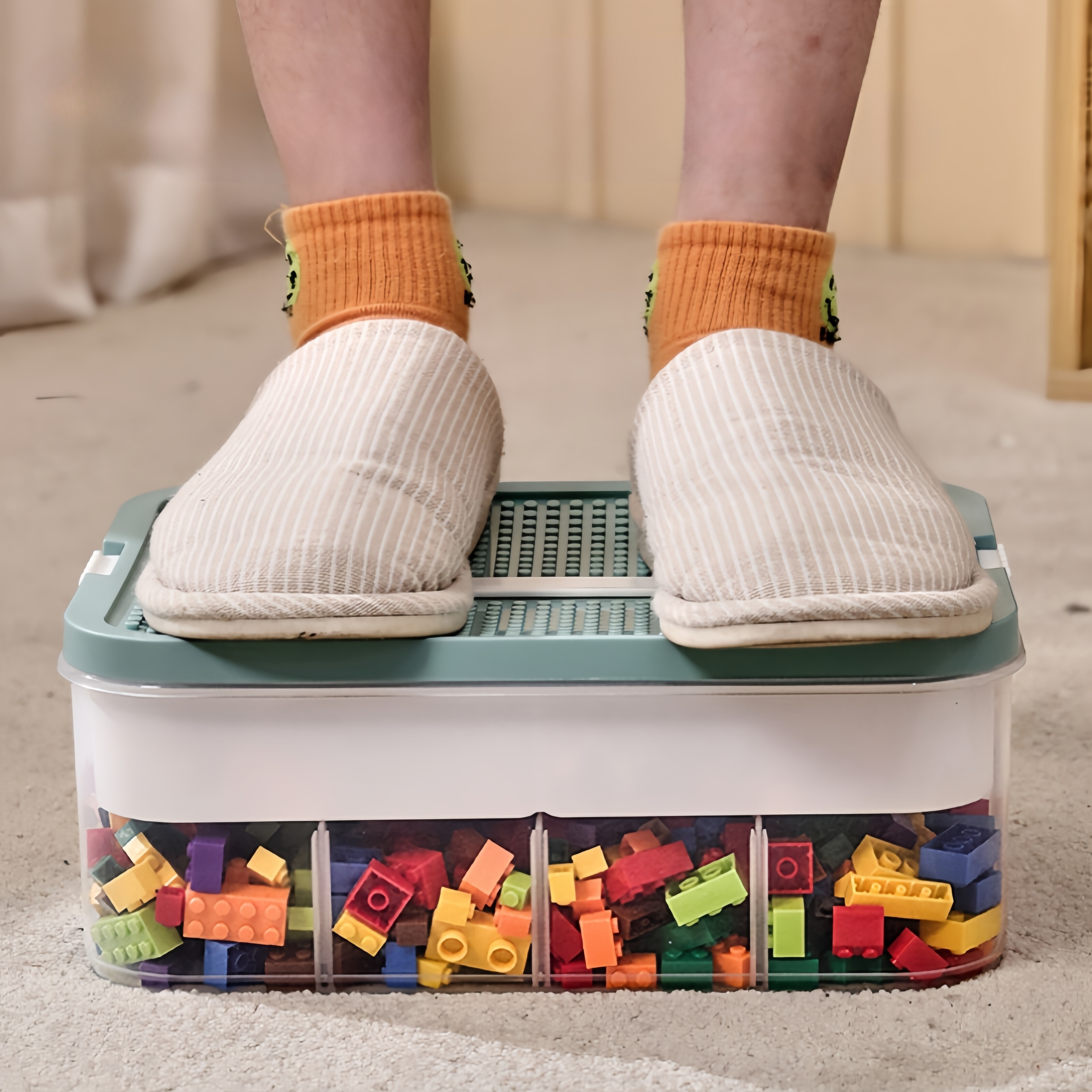 NeatStack - 3 Schicht Stapelbare Aufbewahrungsbox mit Deckel