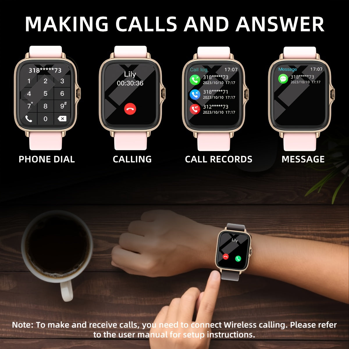 SmartFit Wasserdichte Smartwatch