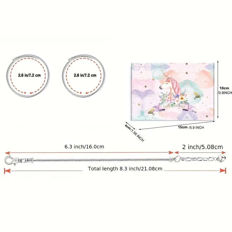 TwinkleCharm Kristall-Schmuckset für Mädchen