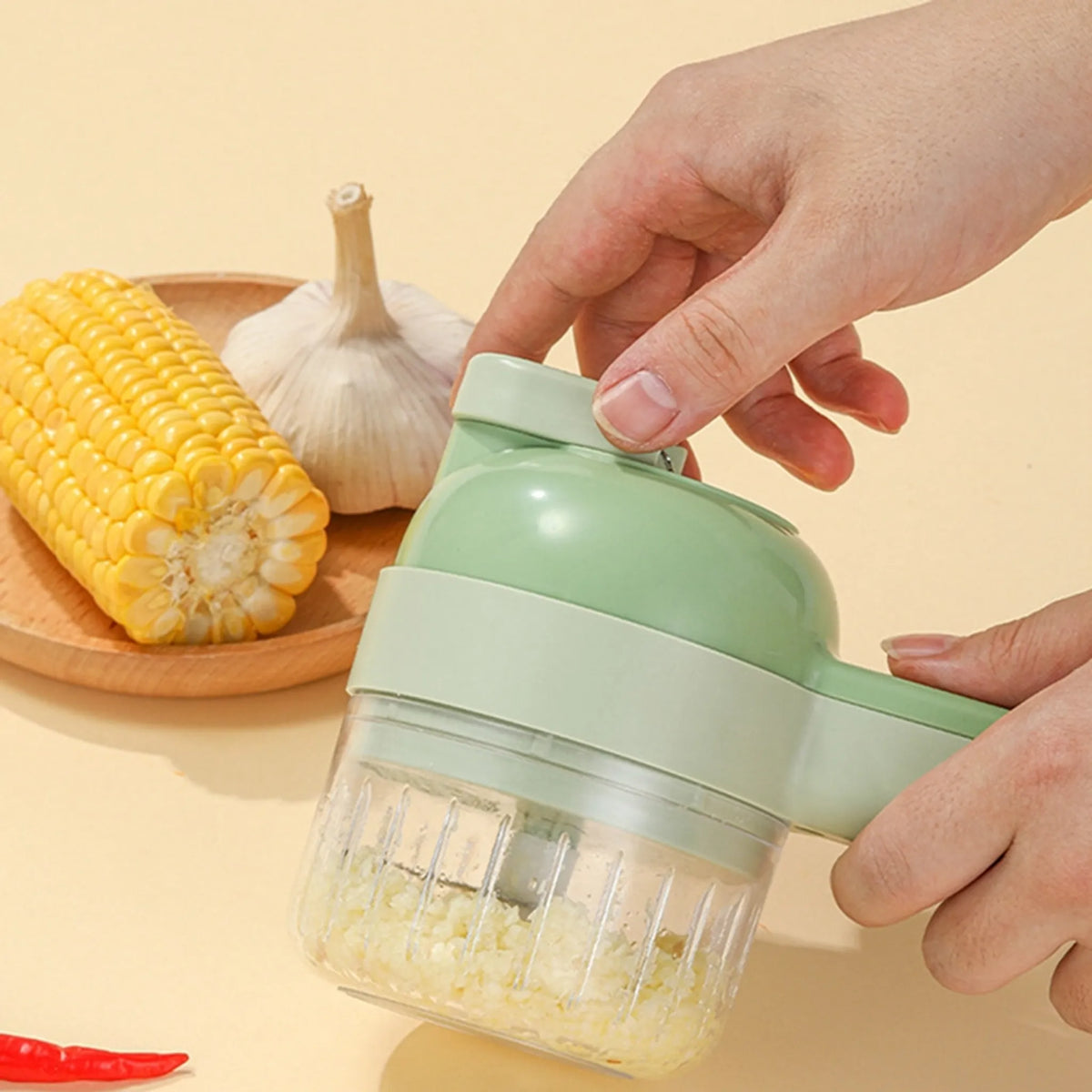 SwiftChop Pro - Selbstreinigender Küchenhäcksler