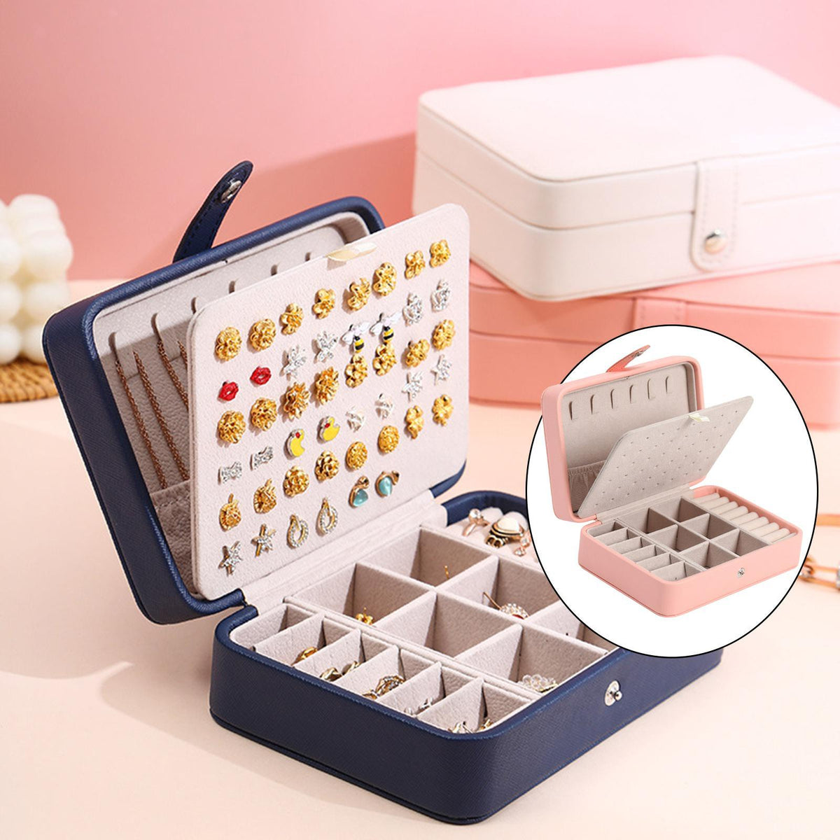 ClassicCharm Leder-Schmuckkästchen