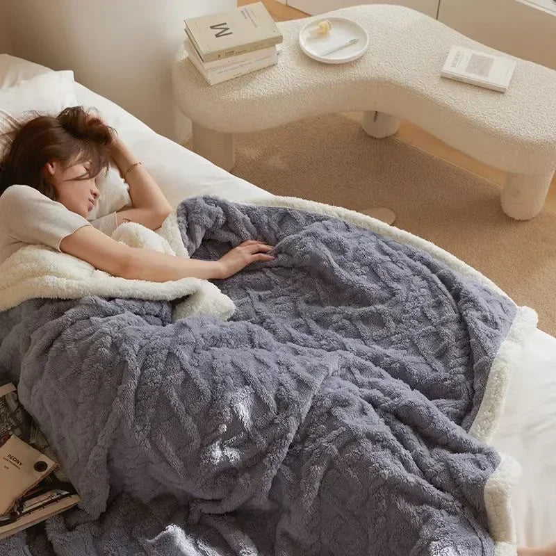 WarmHaven Decke - Winterdecke aus Lammwolle