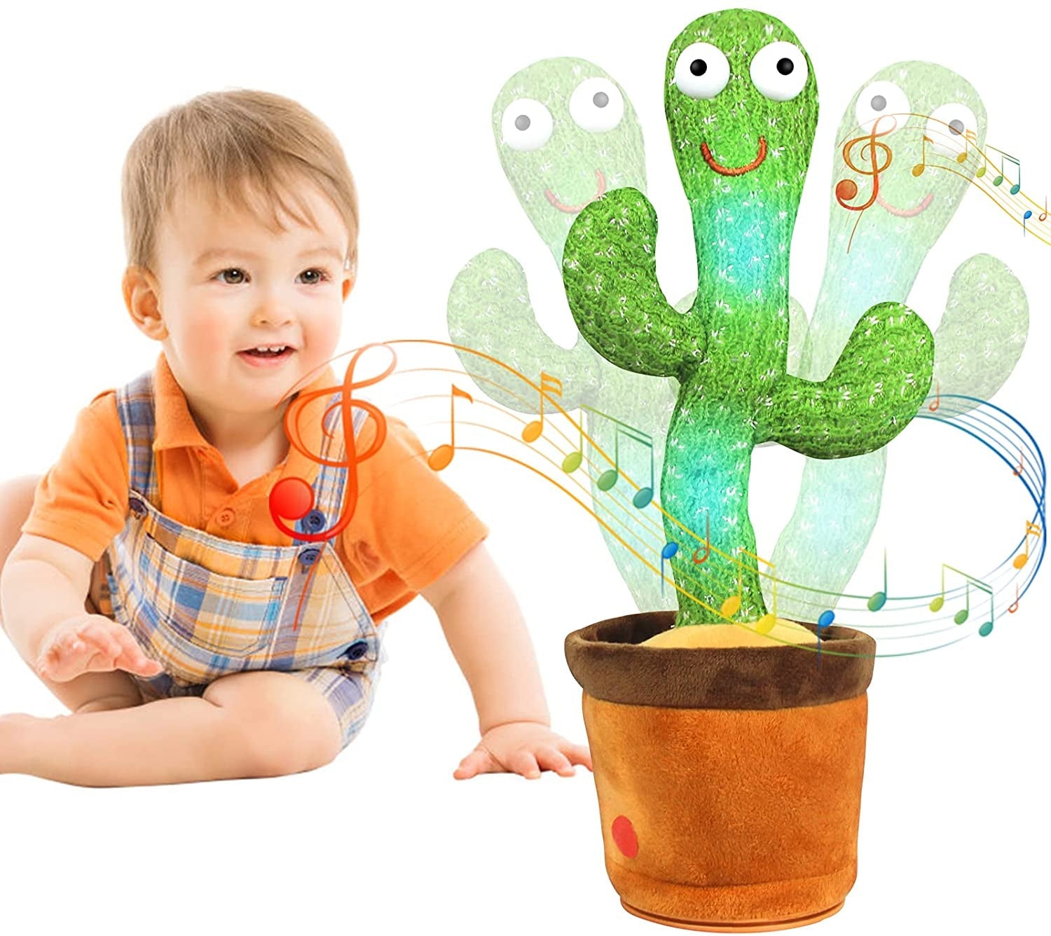GroovyCactus Plüschtier - Interaktiver tanzender Kaktus für Kinder