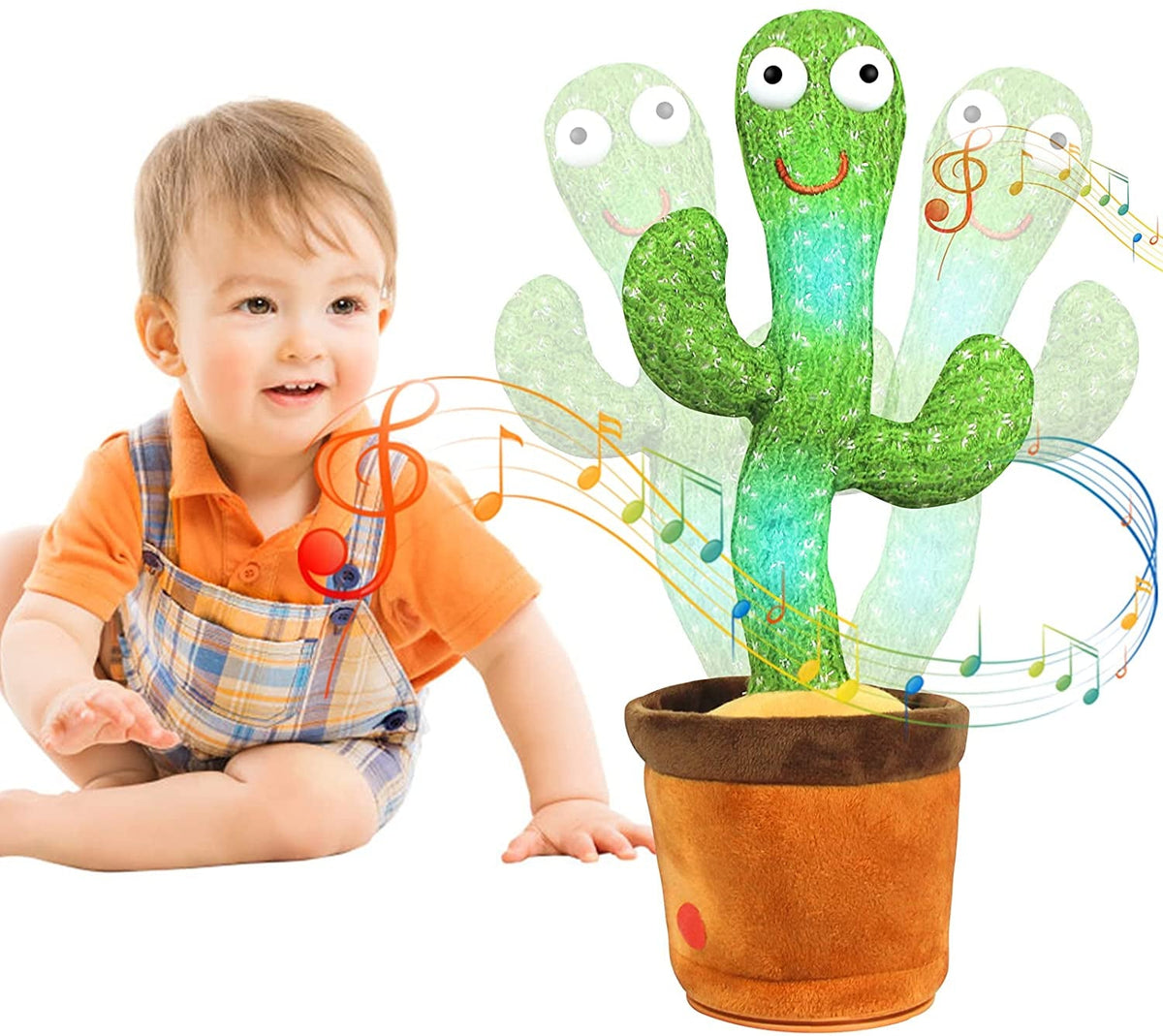 GroovyCactus Plüschtier - Interaktiver tanzender Kaktus für Kinder
