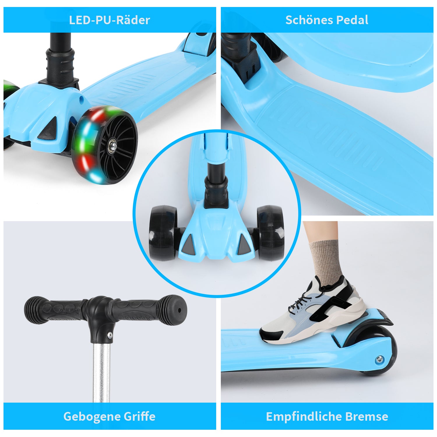 SwiftRide - Kinder Roller mit LED Rädern