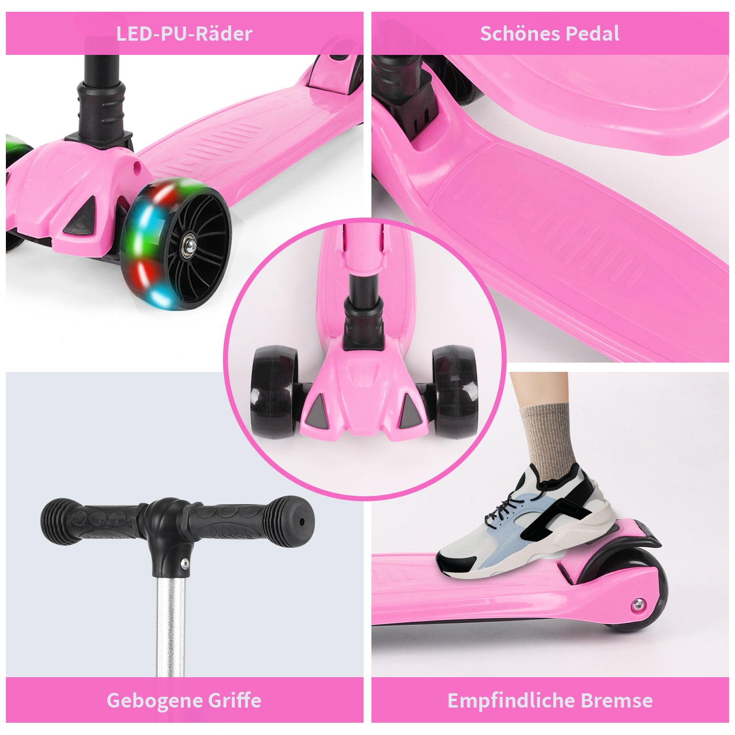 SwiftRide - Kinder Roller mit LED Rädern