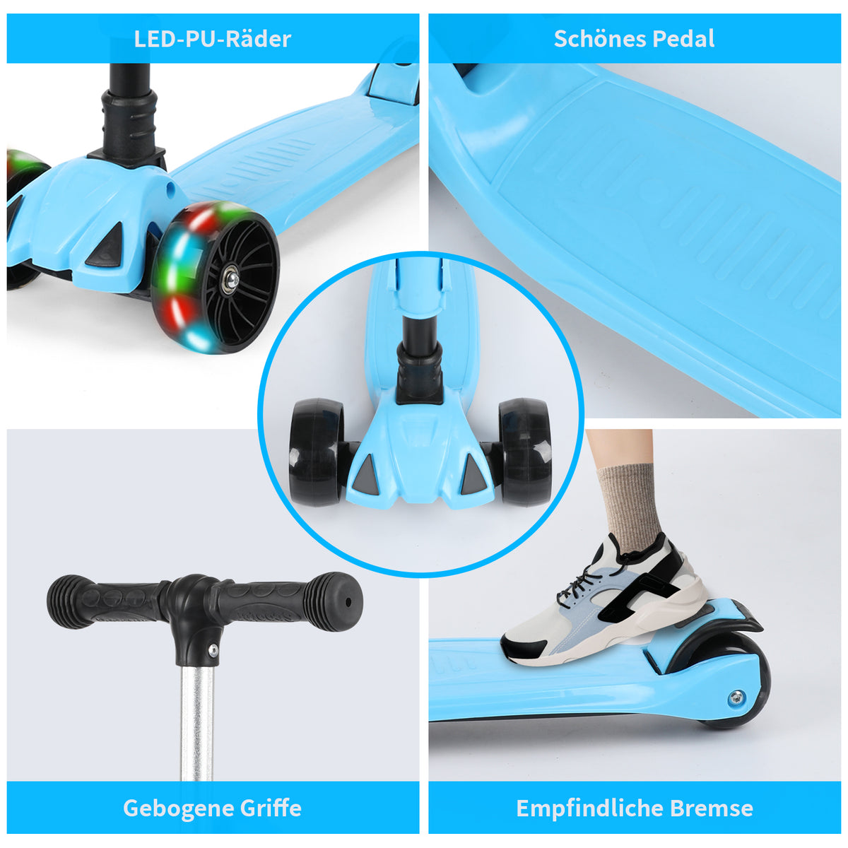 SwiftRide - Kinder Roller mit LED Rädern