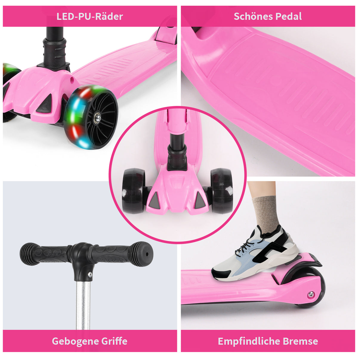 SwiftRide - Kinder Roller mit LED Rädern