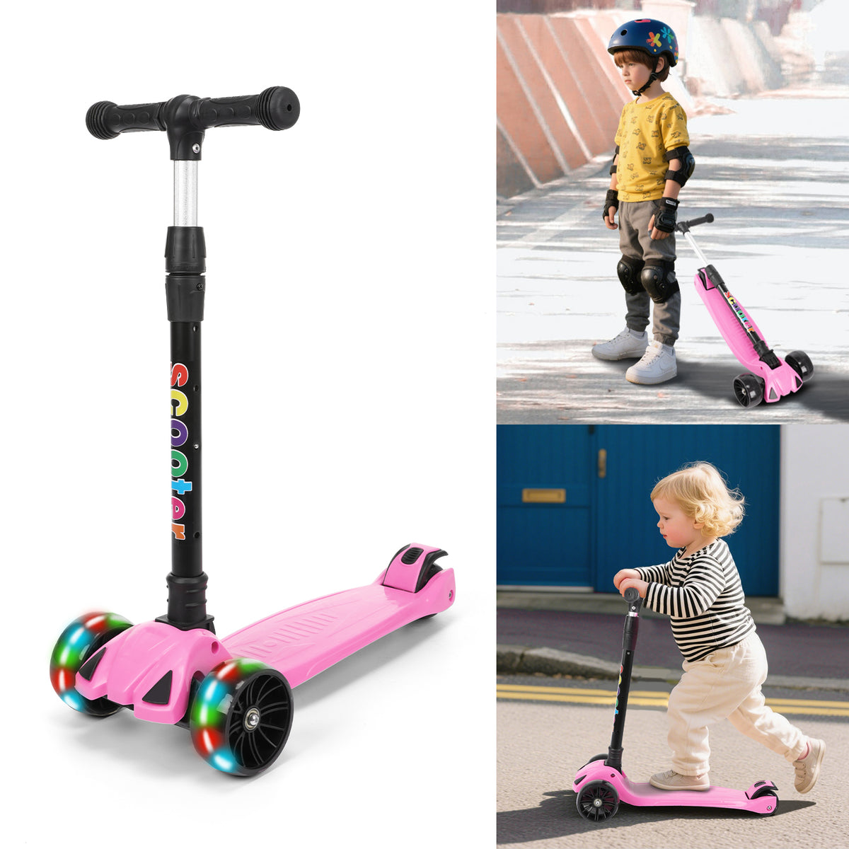 SwiftRide - Kinder Roller mit LED Rädern