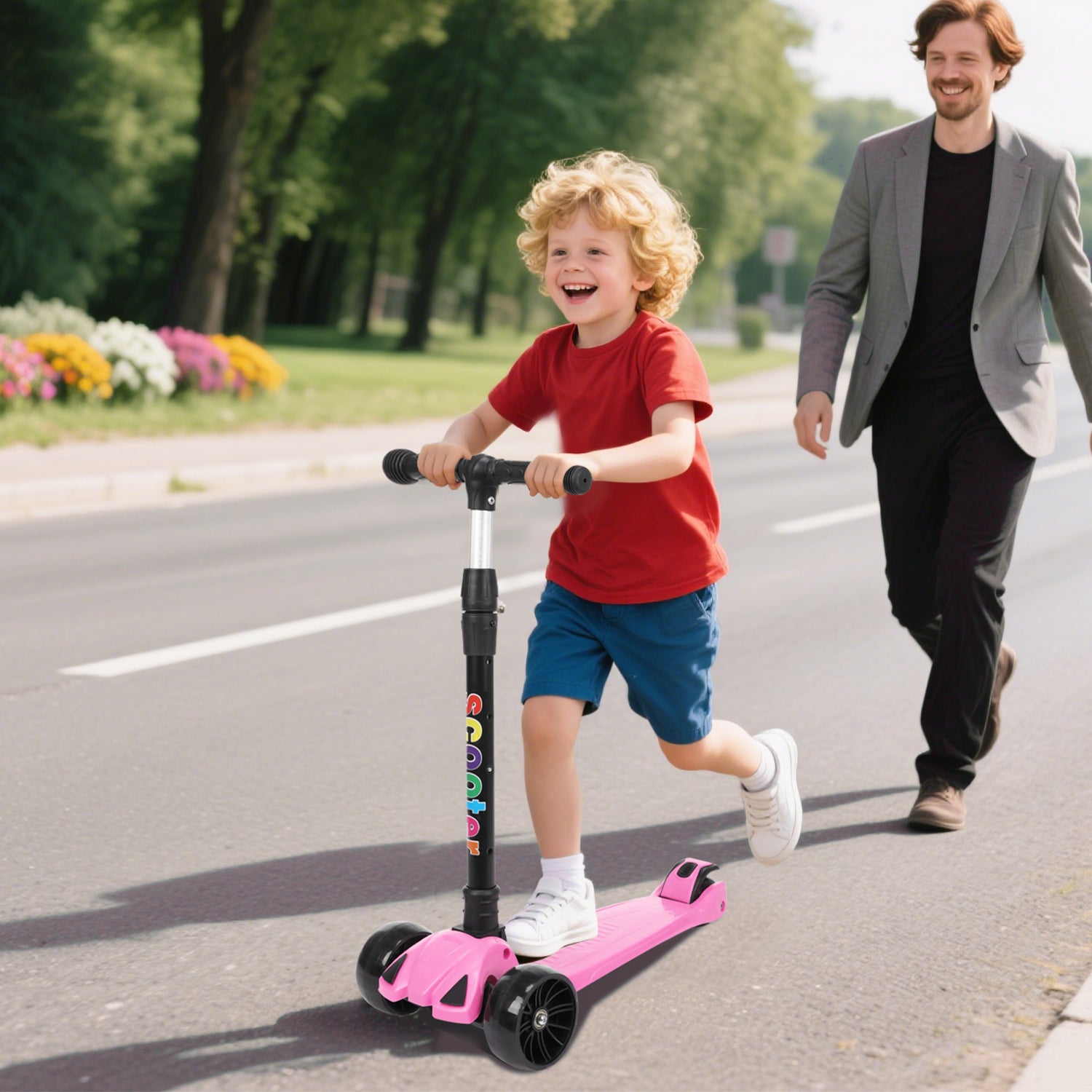 SwiftRide - Kinder Roller mit LED Rädern