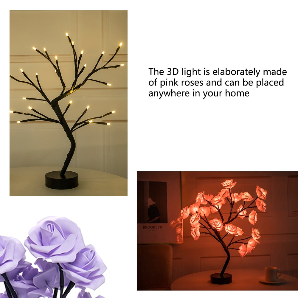 RoseGlow LED-Lampe