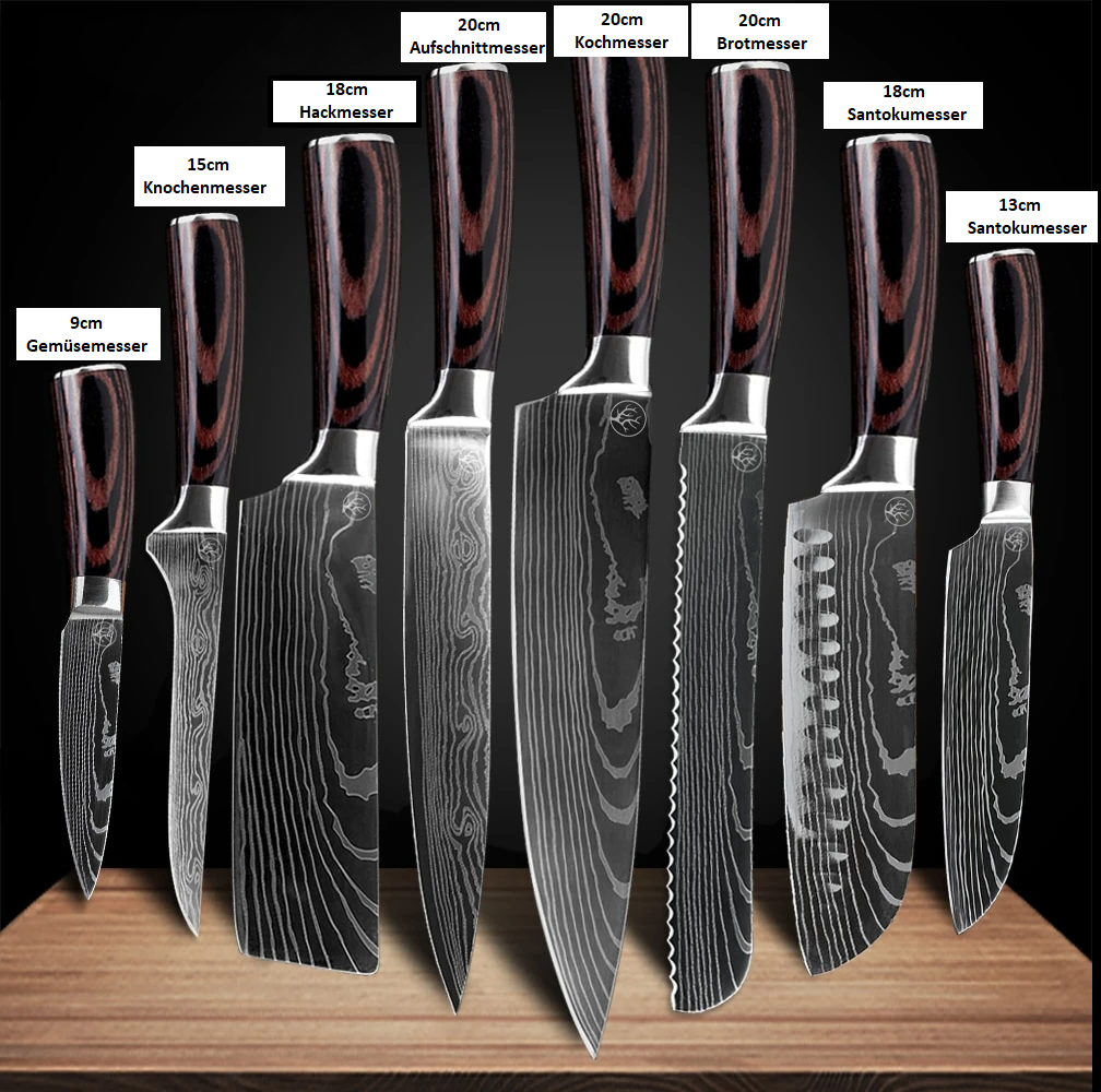 SharpEdge Elite - Professionelles Kochmesserset