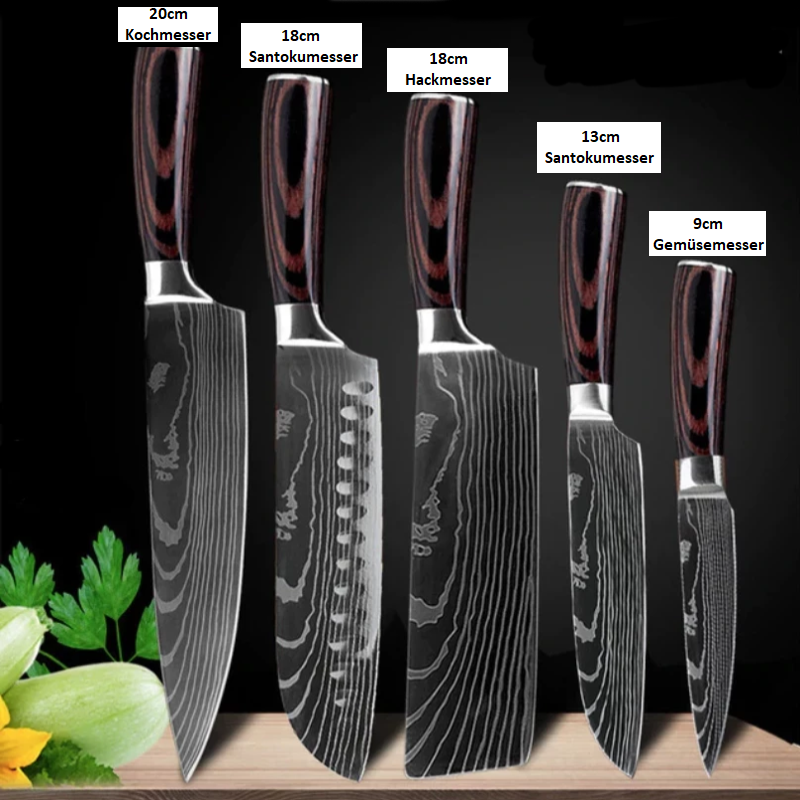 SharpEdge Elite - Professionelles Kochmesserset