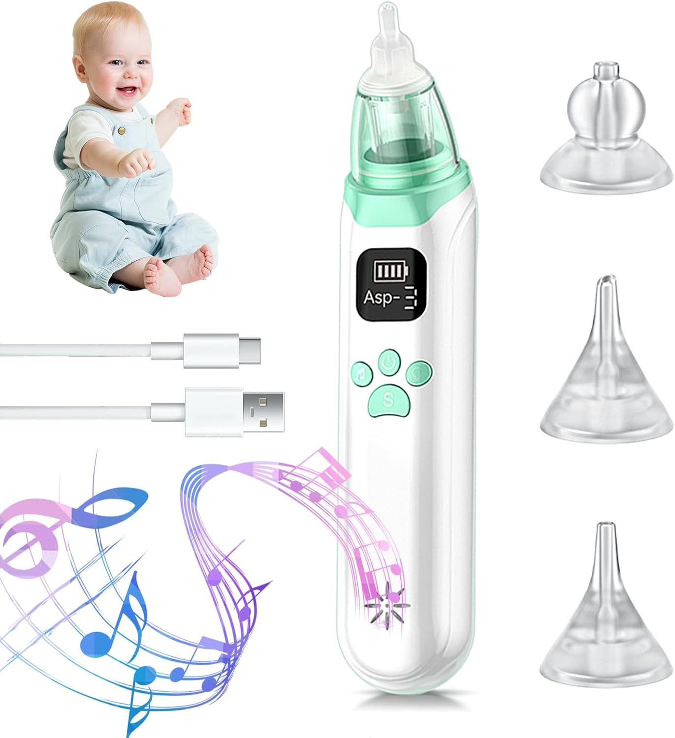 Elektrischer Baby Nasensauger Mit Musik