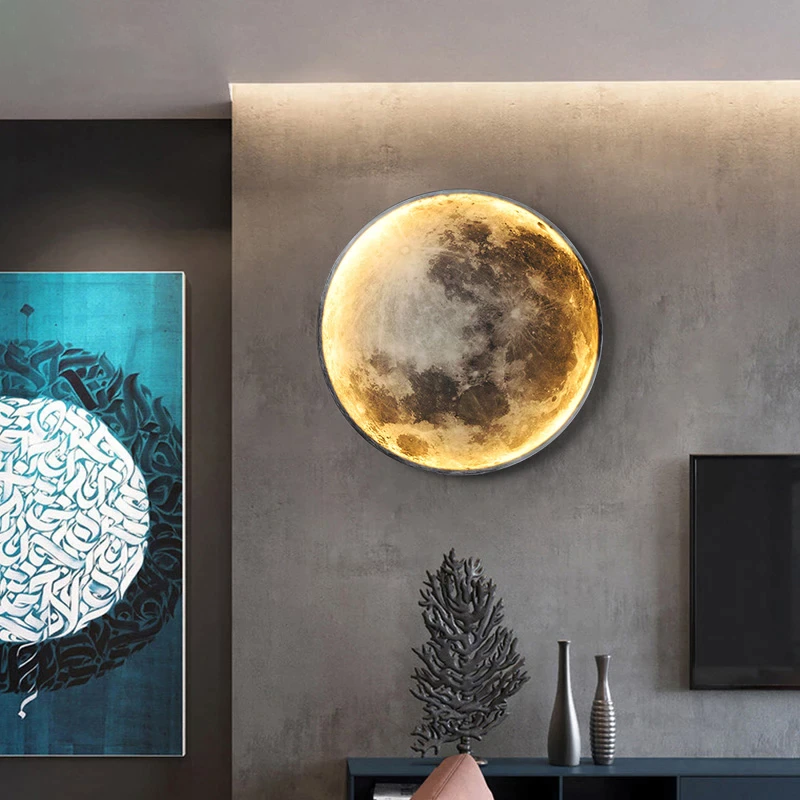 GlowSphere Moon Wandleuchte