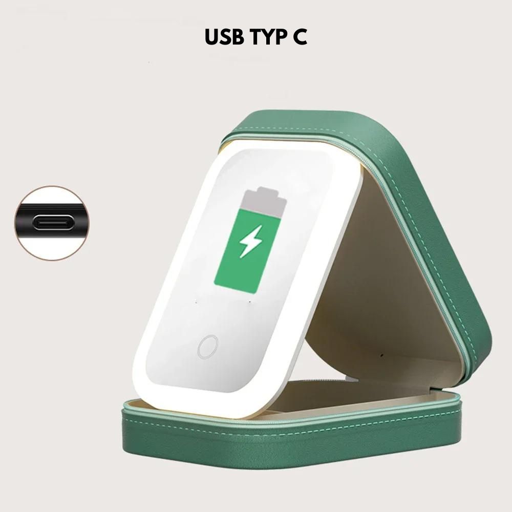 GlowGlance Tragbarer LED-Makeup-Spiegel