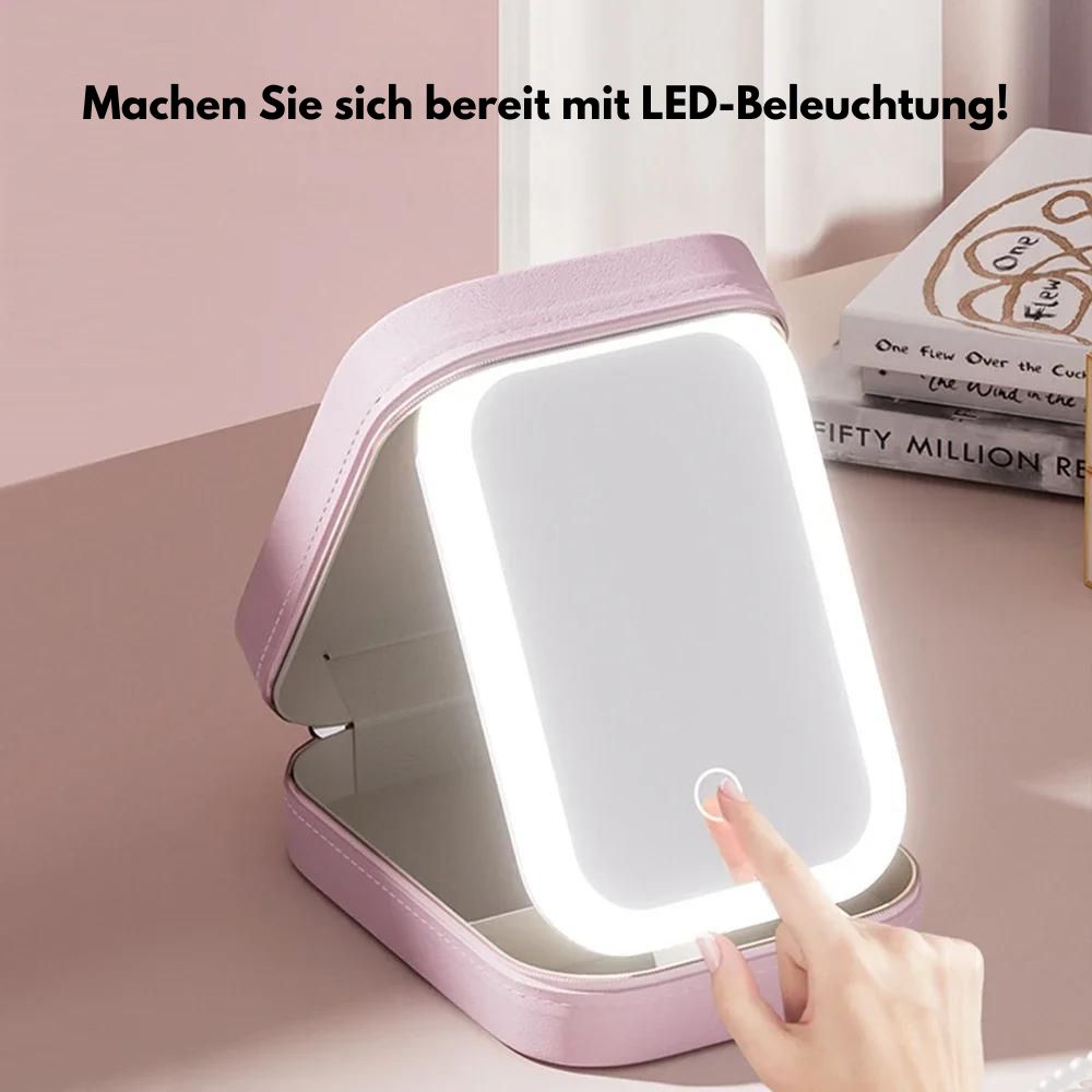 GlowGlance Tragbarer LED-Makeup-Spiegel