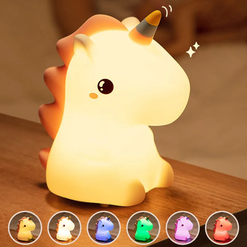 GlowMane Einhorn Lampe - Einhorn LED-Schlafzimmerlampe