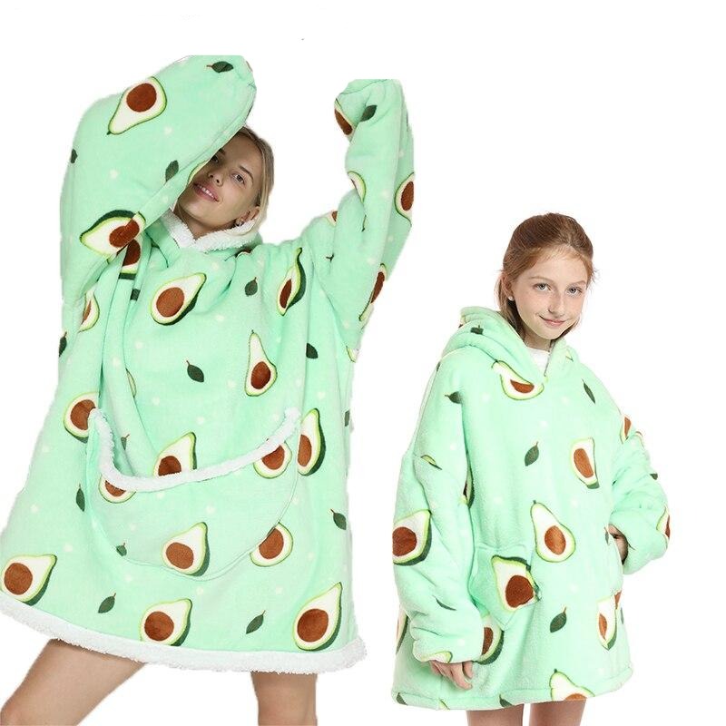 Kuschelige Hoodie-Decke in Übergröße