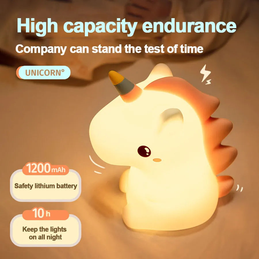 GlowMane Einhorn Lampe - Einhorn LED-Schlafzimmerlampe