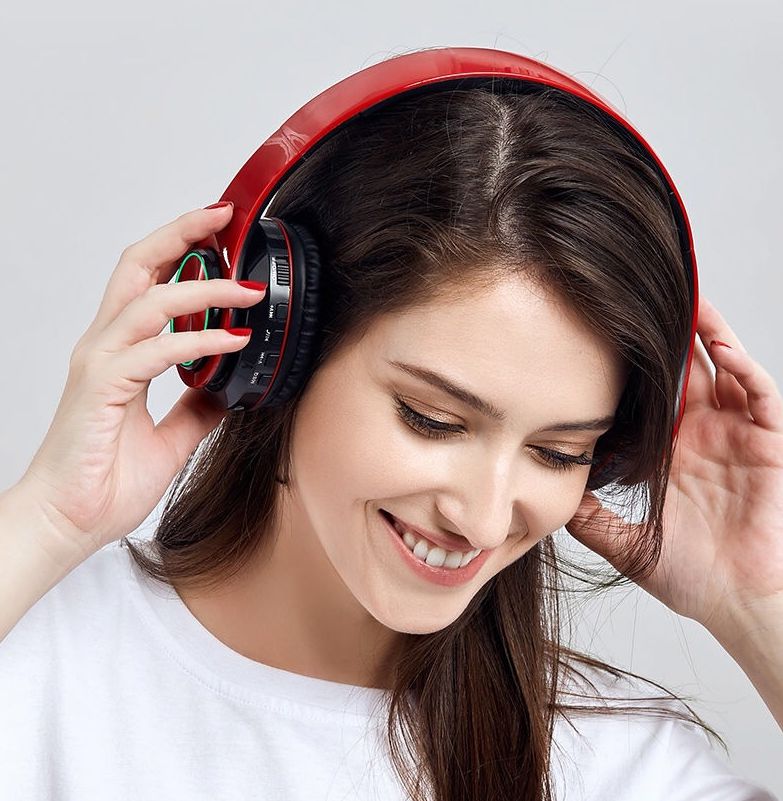 Kabellose Big Bass Over-Ear Bluetooth-Kopfhörer Mit Mikrofon