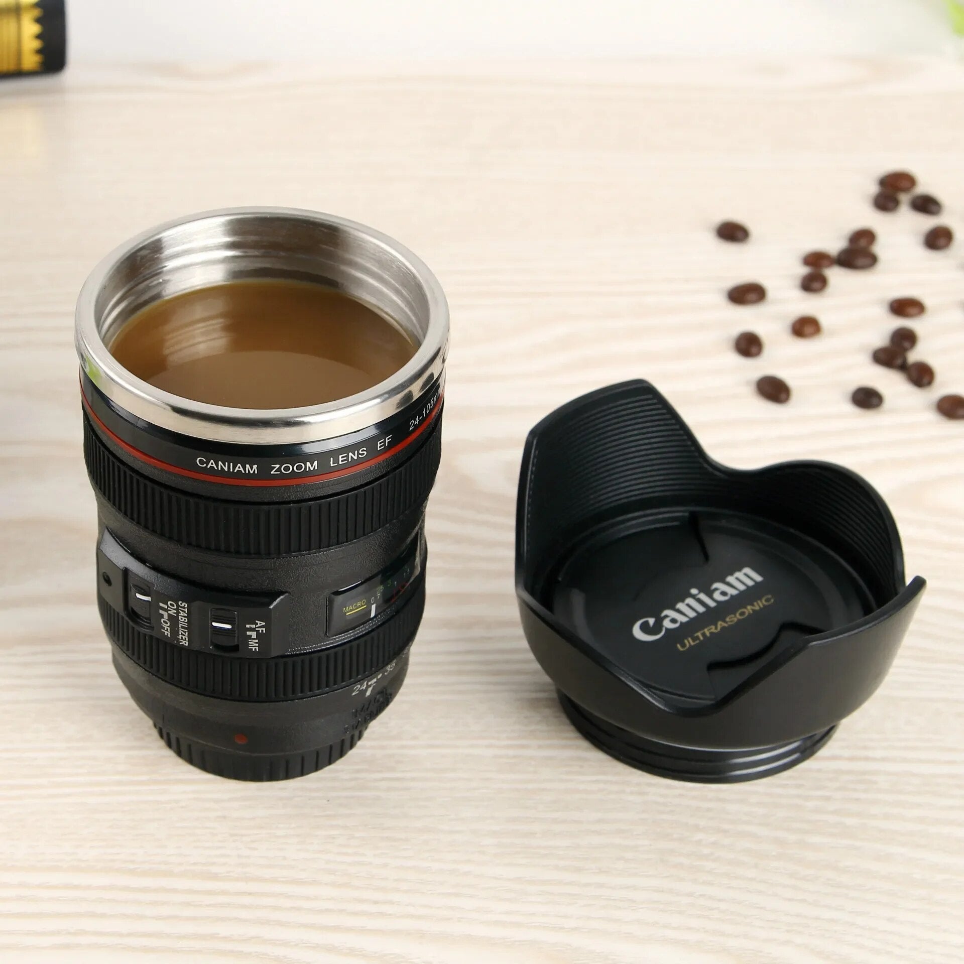 SnapShot Sip Becher - Fotografie Kamera Objektiv Kaffeebecher