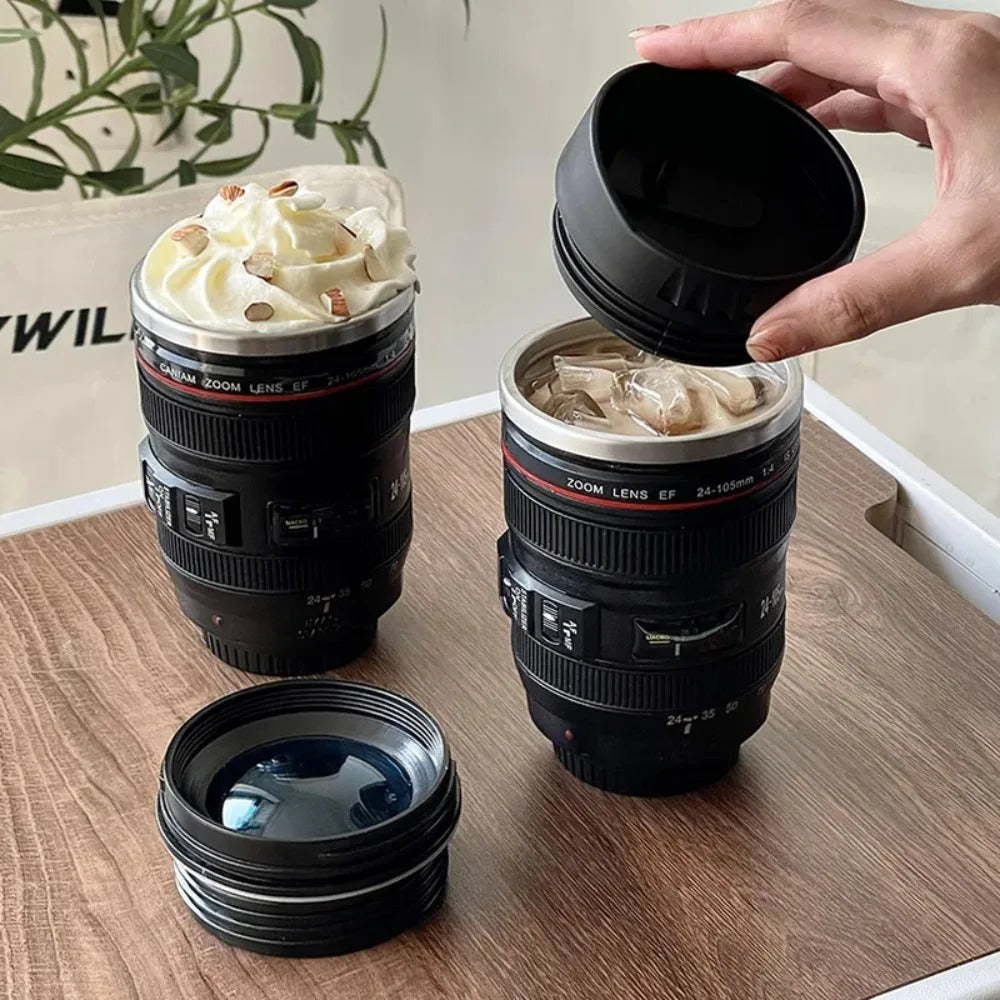 SnapShot Sip Becher - Fotografie Kamera Objektiv Kaffeebecher