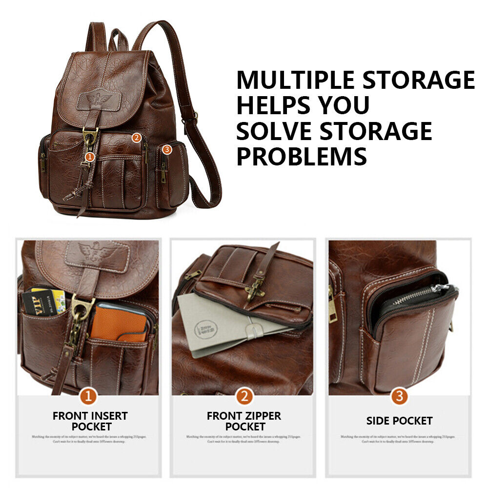 Luxe Premium Leder Rucksäcke Für Frauen