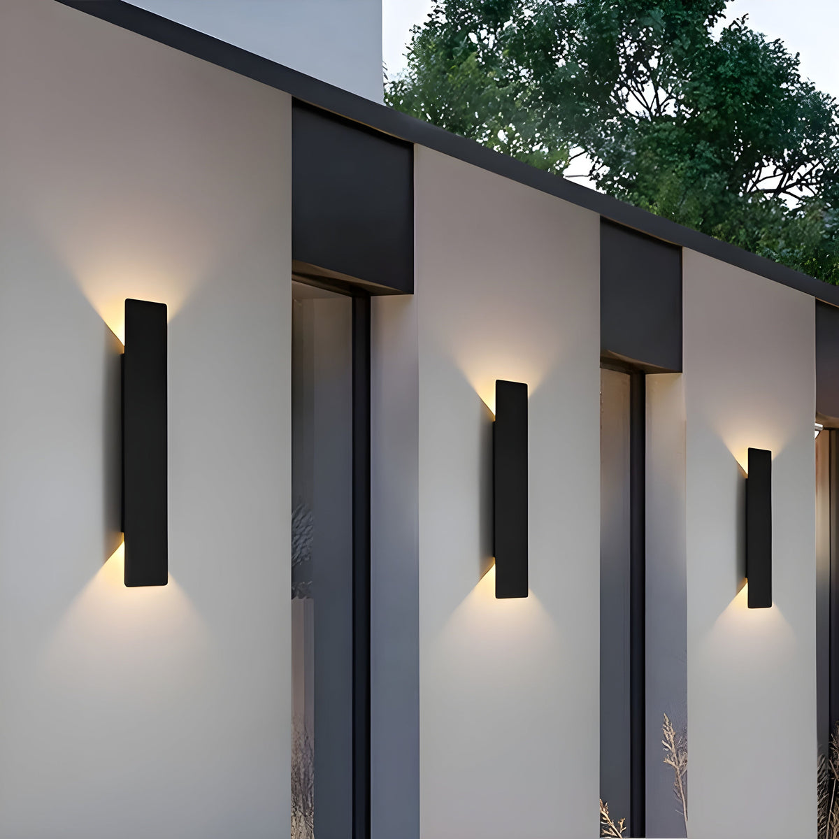 Moderne wetterfeste LED-Wandleuchte