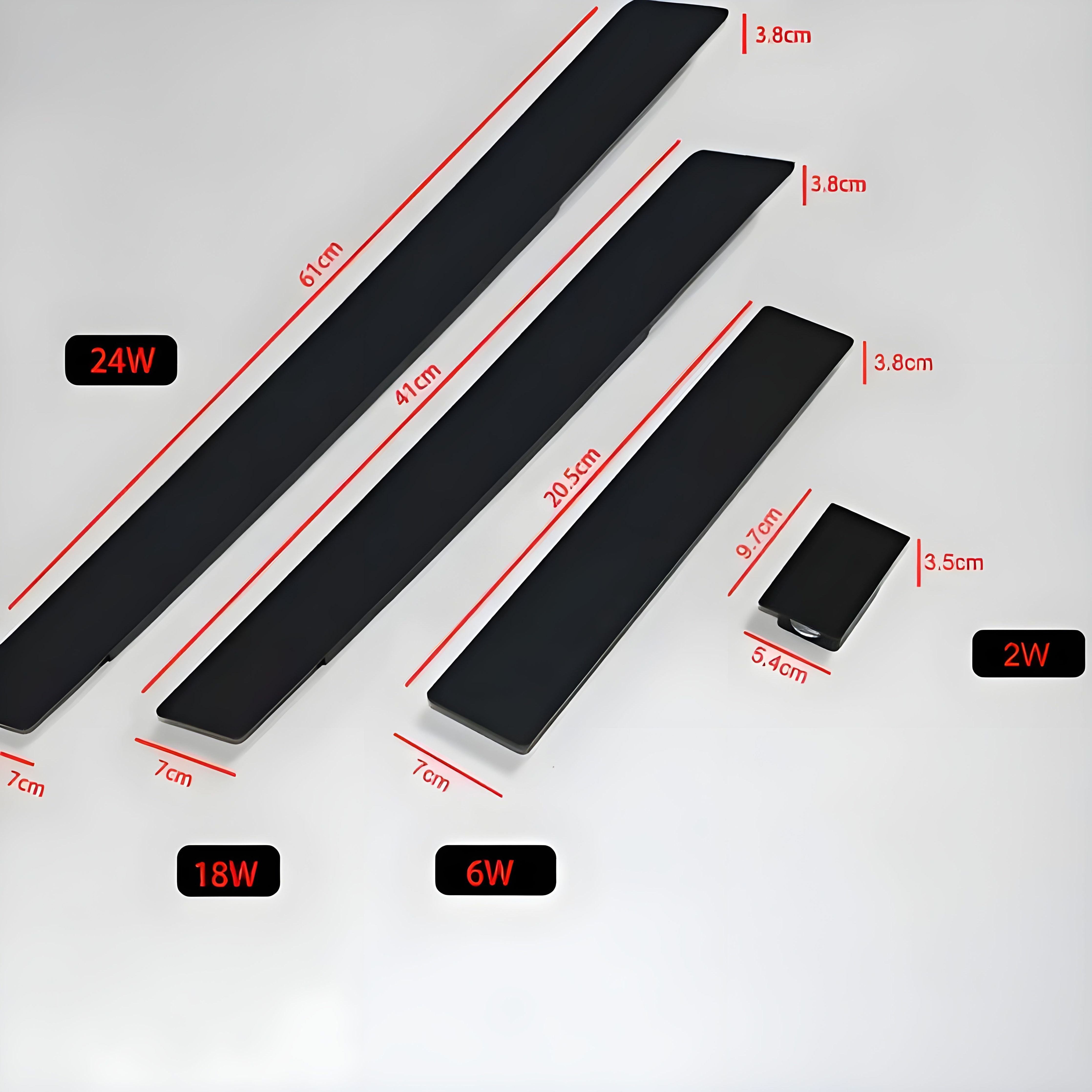 Moderne wetterfeste LED-Wandleuchte