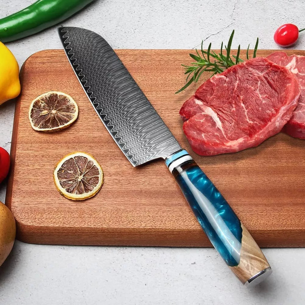 Bladewave Pro Set - Küchenmesser aus Damaszenerstahl