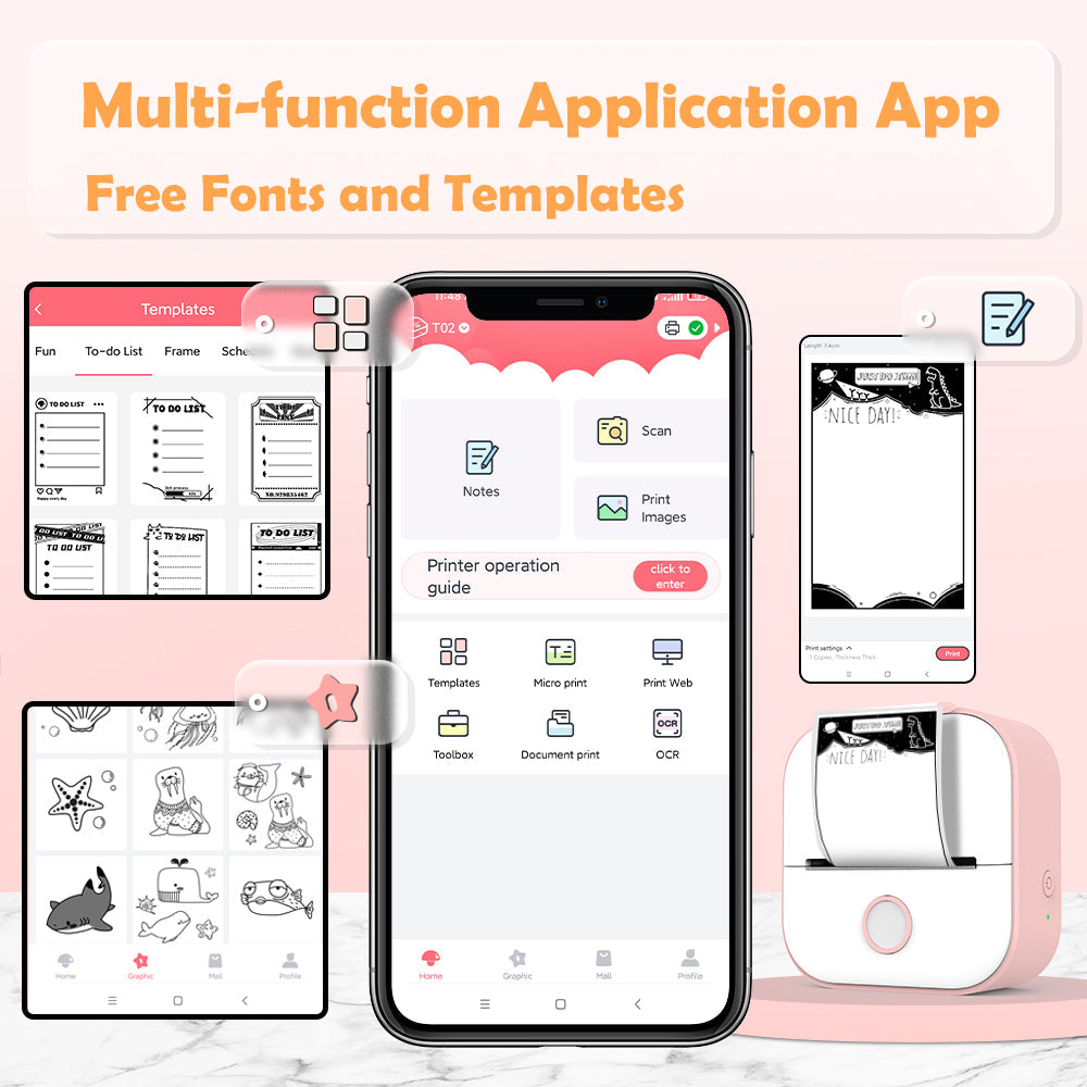 Mini-Drucker - Perfekt für Bastelarbeiten und Scrapbooking-LokaHeim