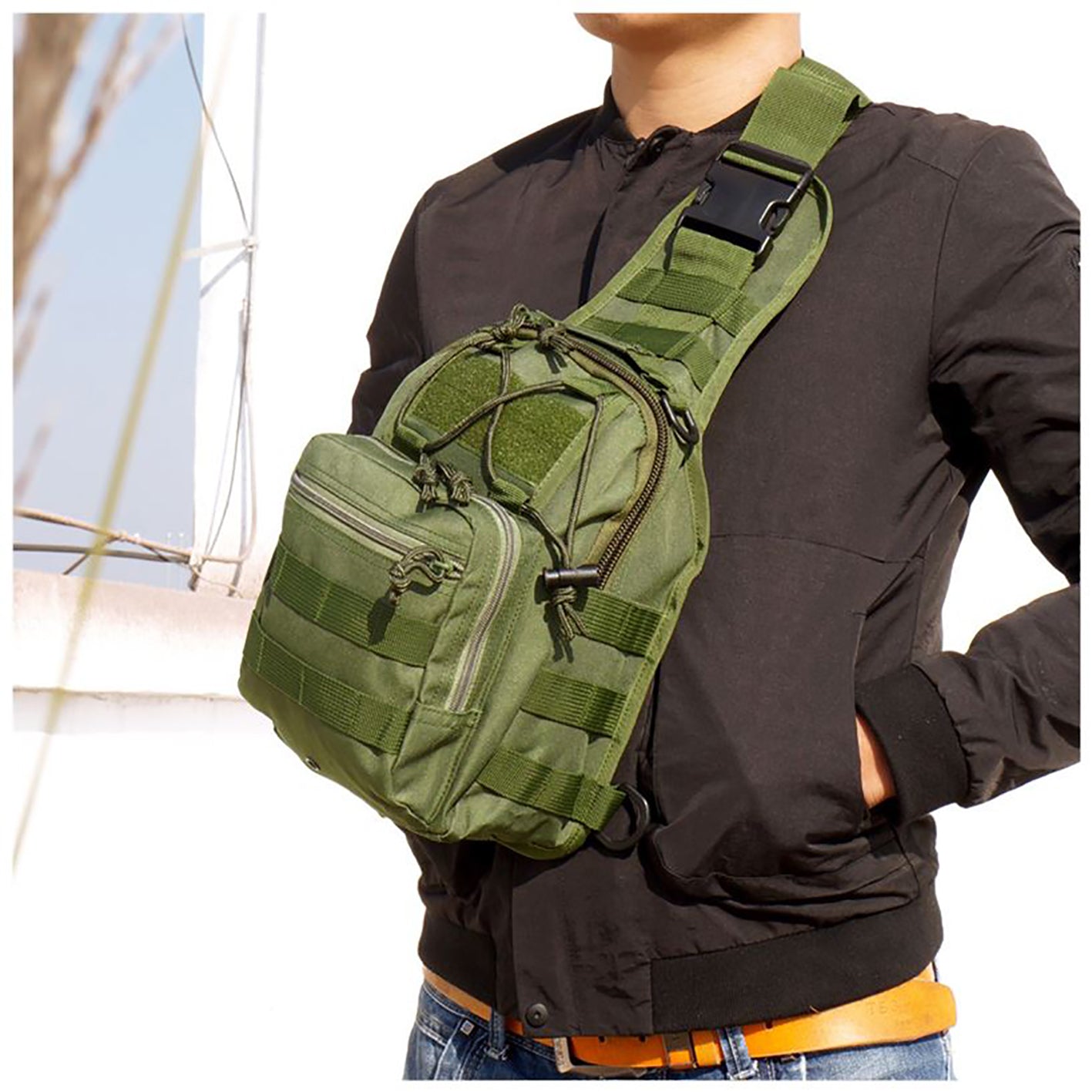 Outdoor Crossbody Sling Backpack