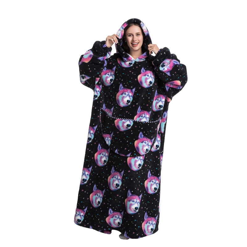 Riesige Cartoon-Hoodie-Decke