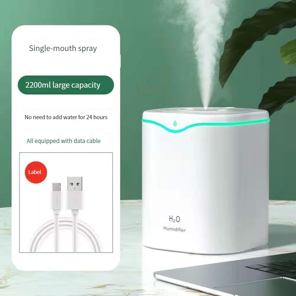 MistyDrop - Tragbarer Nebel-Luftbefeuchter