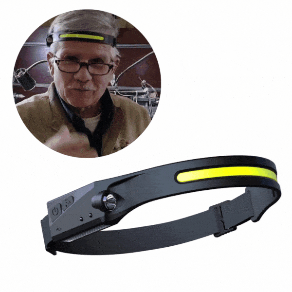 AdventurePro - LED-Stirnlampe mit Powerbank